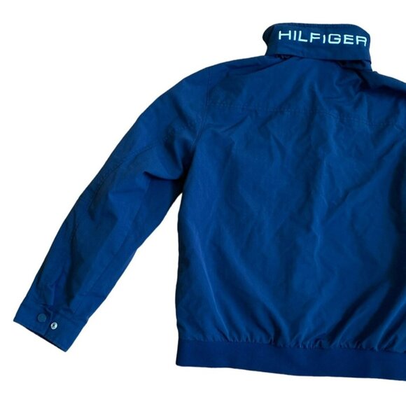 Tommy Hilfiger Mens Navy Blue Full-Zip Jacket With Hood & Logo Detail - Picture 6 of 9